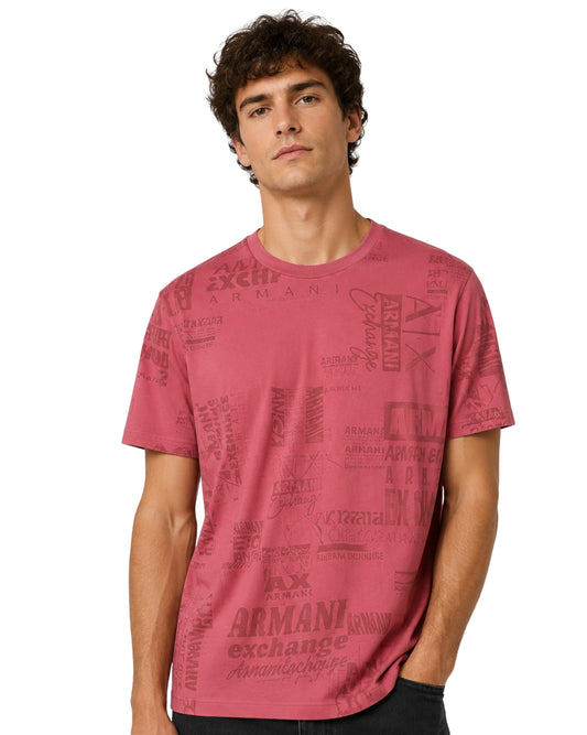 ARMANI EXCHANGE Men Designed Short Sleeve T-Shirt