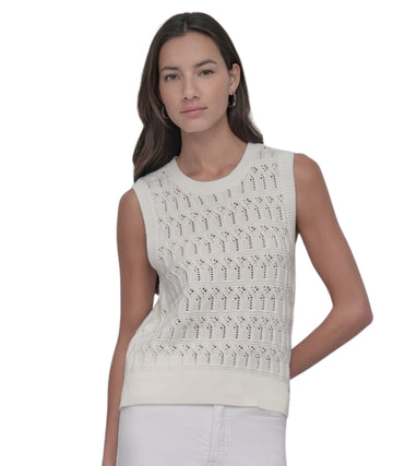 DKNY Women Wide Ribbed T-Shirt