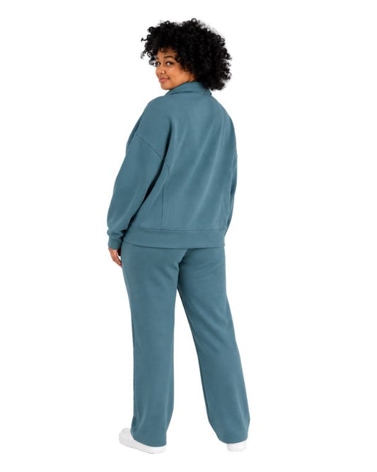 AND NOW THIS Women Scuba Knit Pullover Sweater