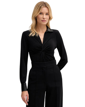 DKNY Women Statement Twist Front Detail T-Shirt
