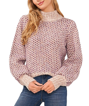 CECE Women Knit Mock Neck T-Shirt