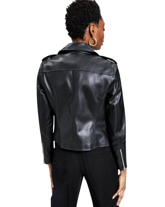 INC INTERNATIONAL CONCEPTS Women Faux-Leather Jacket