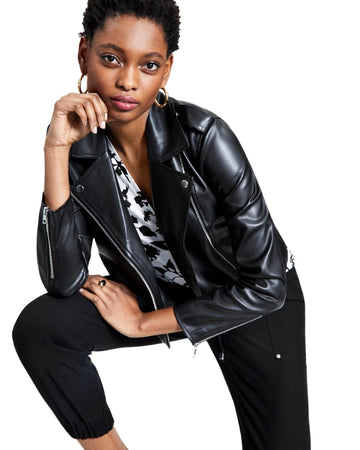 INC INTERNATIONAL CONCEPTS Women Faux-Leather Jacket