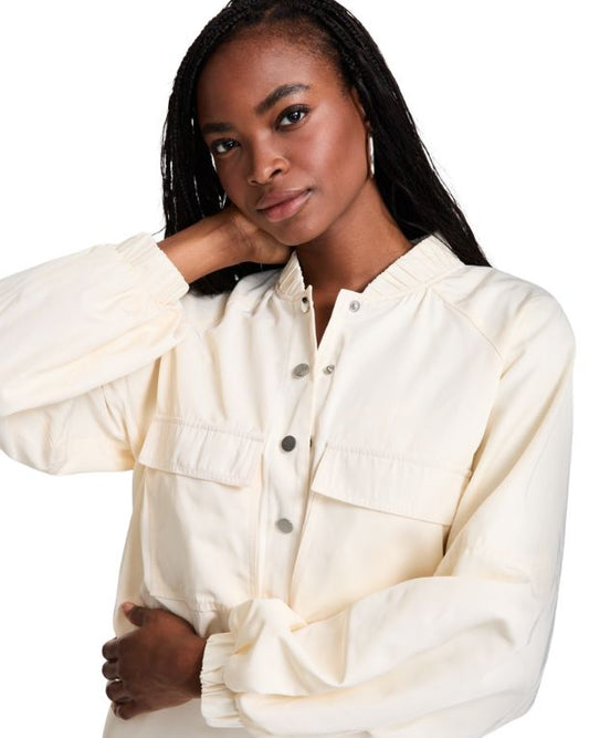 BAR III Women Cropped Utility Jacket