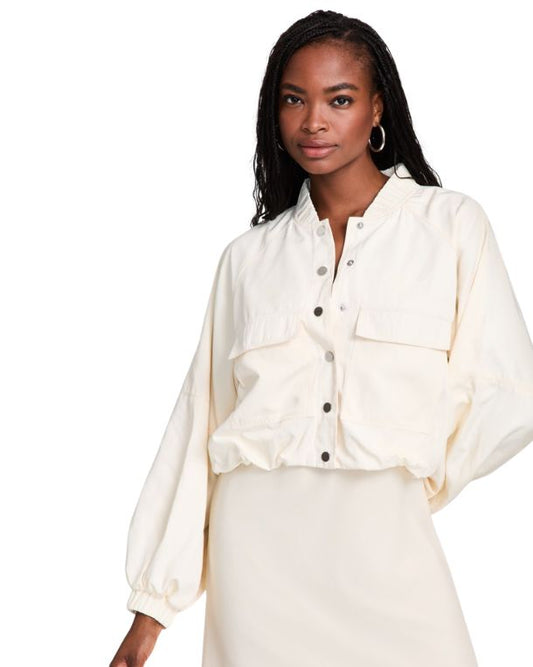 BAR III Women Cropped Utility Jacket