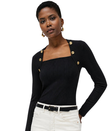 SALSA JEANS Women Decorative Shoulder T-Shirt
