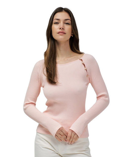 SALSA JEANS Women Wide Scoop Neckline T-Shirt