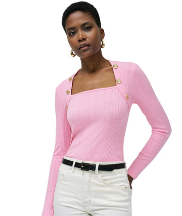 SALSA JEANS Women Decorative Shoulders T-Shirt