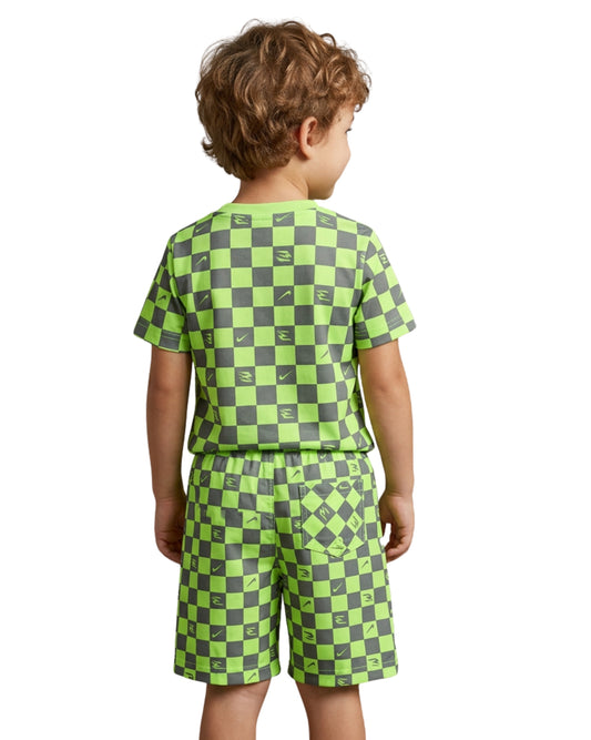 NIKE Boys All-Over Geometric Swim Short