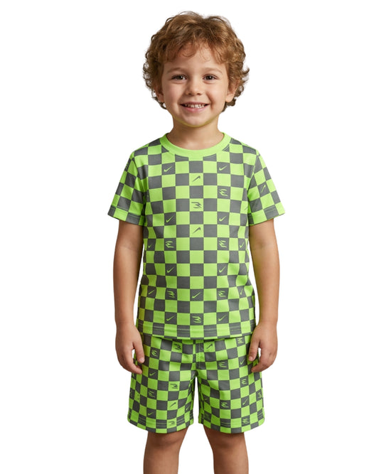 NIKE Boys All-Over Geometric Swim Short