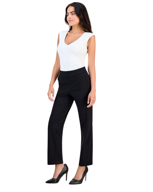 AK ANNE KLEIN Women  Straight-Leg Casual Pant