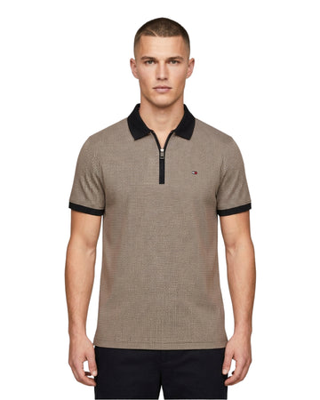 TOMMY HILFIGER Men  Refined Micro Pattern Textured Polo Shirt
