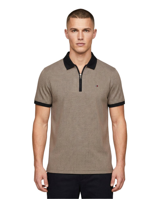 TOMMY HILFIGER Men  Refined Micro Pattern Textured Polo Shirt