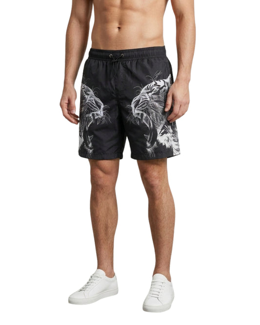 PLEIN SPORT Men Bold Tiger Graphic Swim Short