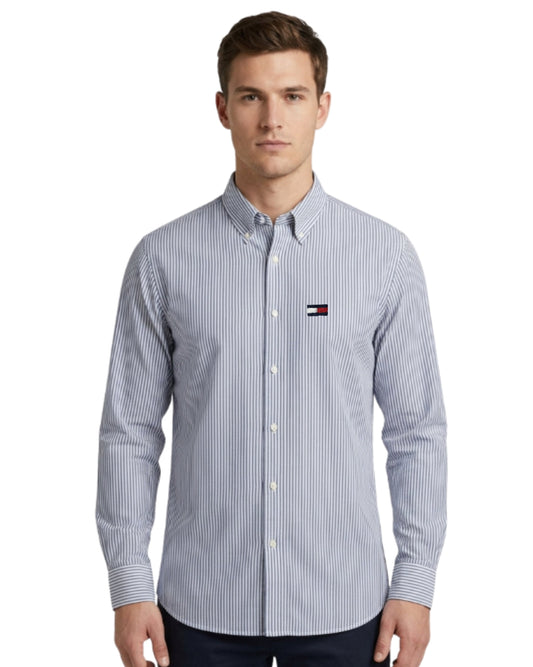 TOMMY HILFIGER Men Striped Cotton Shirt
