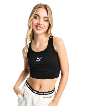 PUMA Women  Classics Cropped SportyTank Top