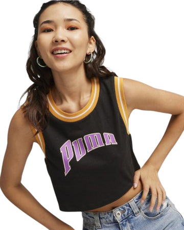 PUMA Women Graphic Cropped Sport Tank Top