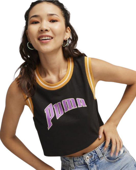 PUMA Women Graphic Cropped Sport Tank Top