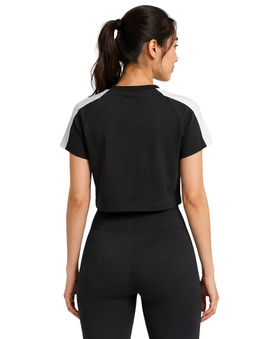 PUMA Women Minimal Logo Chest Sport T-Shirt