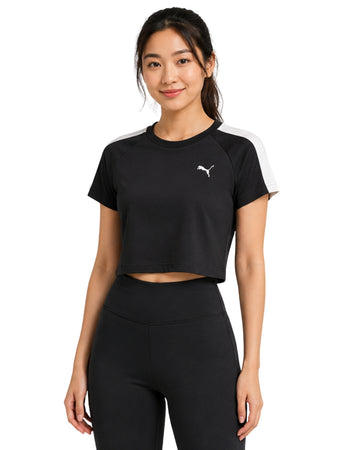 PUMA Women Minimal Logo Chest Sport T-Shirt