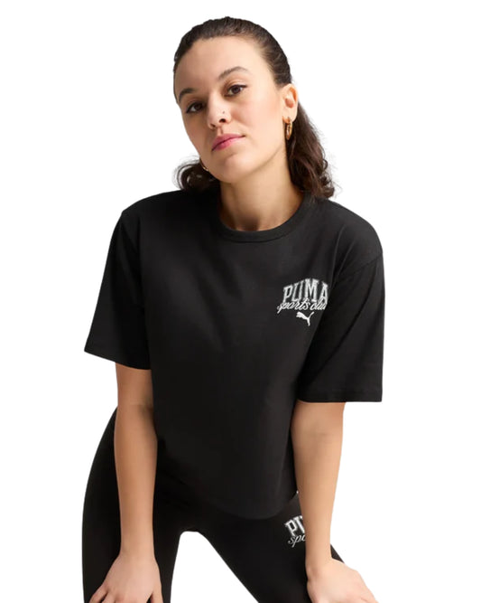 PUMA Women Class Relaxed Crop Sport T-Shirt