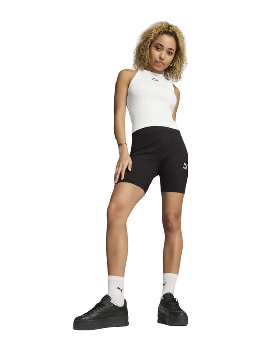 PUMA Women Classics Gerippte Radlerhose Comfy Sport Short