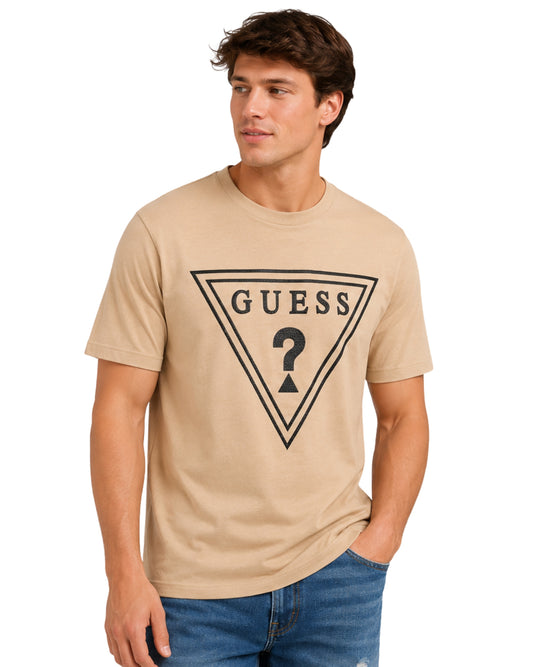 GUESS Men Triangle Logo T-Shirt
