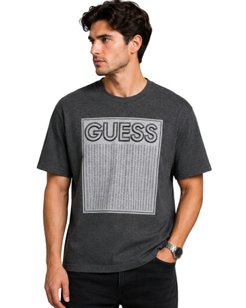 GUESS Men Bold GUESS Typography Graphic T-Shirt