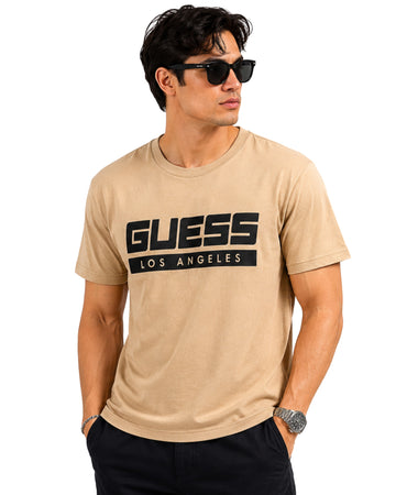 GUESS Men Logo Sign T-Shirt