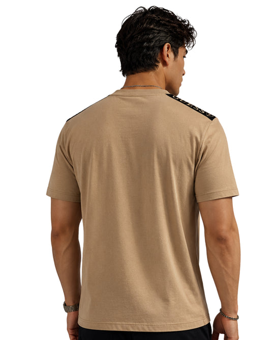 GUESS Men Embroidered GUESS Triangle Logo T-Shirt