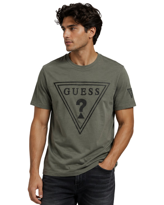 GUESS Men Triangle Logo T-Shirt
