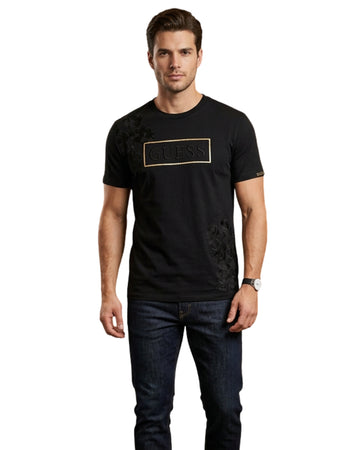 GUESS Men Tonal Floral Graphic Stylie T-Shirt