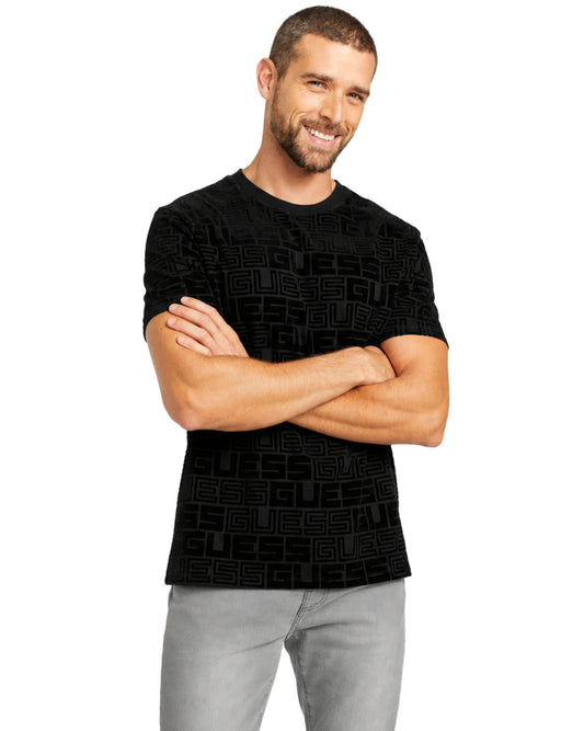 GUESS Men All-Over Monogram T-Shirt