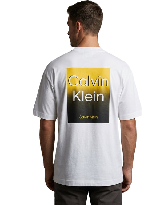 CK CALVIN KLEIN Men Back Logo Patch T-Shirt