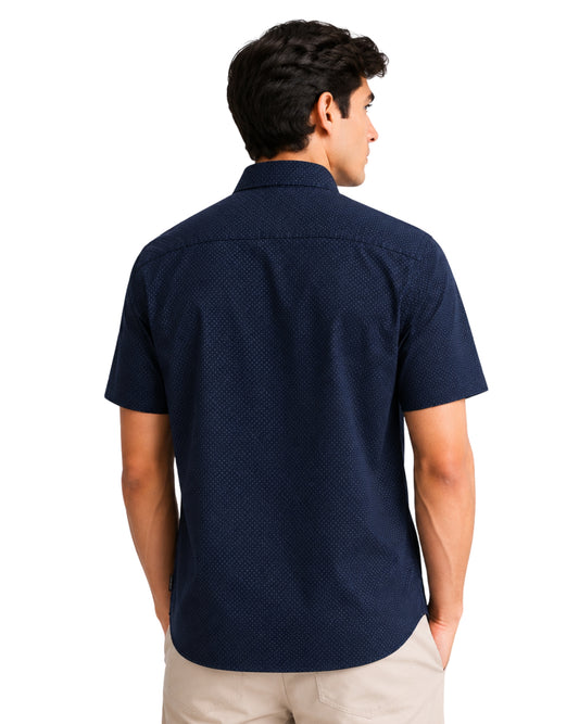 ARMANI EXCHANGE Men  Refined Micro-Geometric Shirt