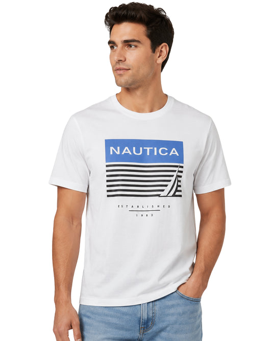 GUESS Men Logo Block Short Sleeve T-Shirt