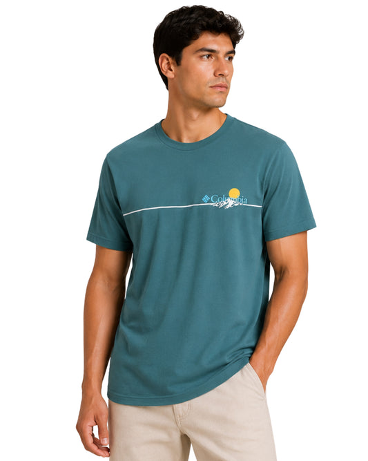 COLUMBIA Men Unique Horizontal Accent Line T-Shirt