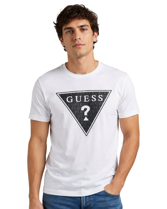 GUESS Men Designed Short Sleeve T-Shirt