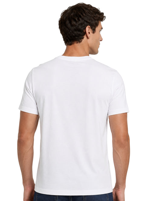 GUESS Men Triangle Emblem Designed Short Sleeve T-Shirt