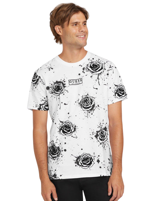 GUESS Men Floral Short Sleeve T-Shirt