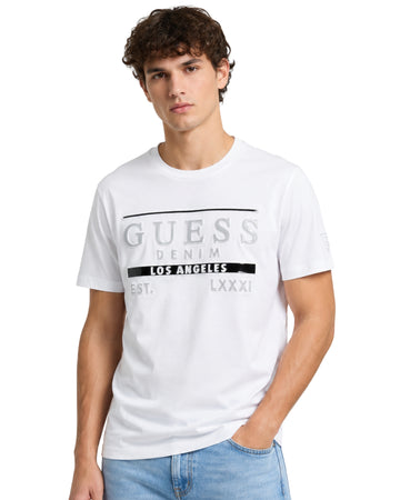 GUESS Men Horizontal Line Detai T-Shirt