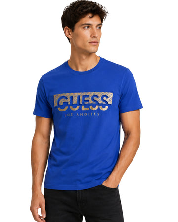 GUESS Men Eye Catching 3D Logo T-Shirt