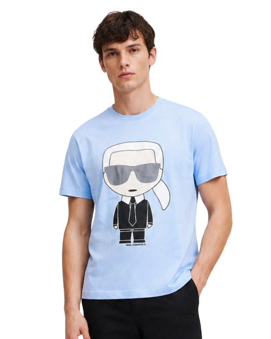 KARL LAGERFELD Men Graphic Short Sleeve T-Shirt