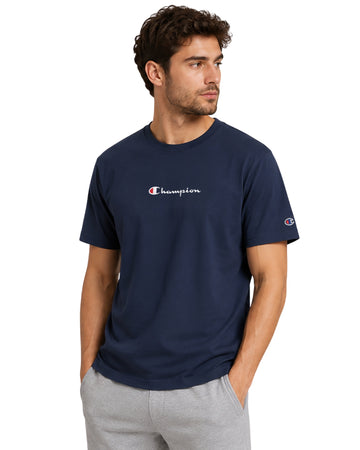 CHAMPION Men Breathable Cotton Fabric T-Shirt