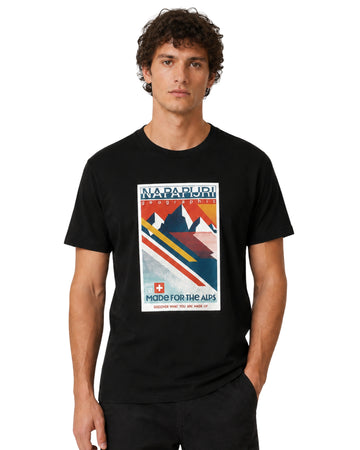 NAPAPIJRI Men Graphic Logo Short Sleeve T-Shirt