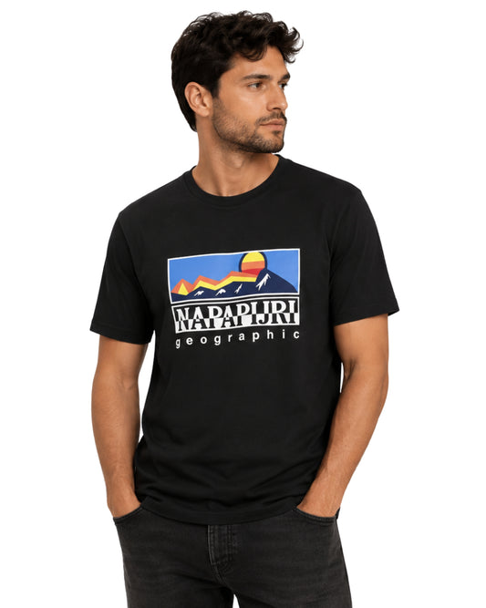 NAPAPIJRI Men Artwork Geographic T-Shirt