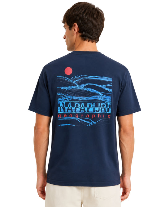NAPAPIJRI Men Back Graphic Short Sleeve T-Shirt
