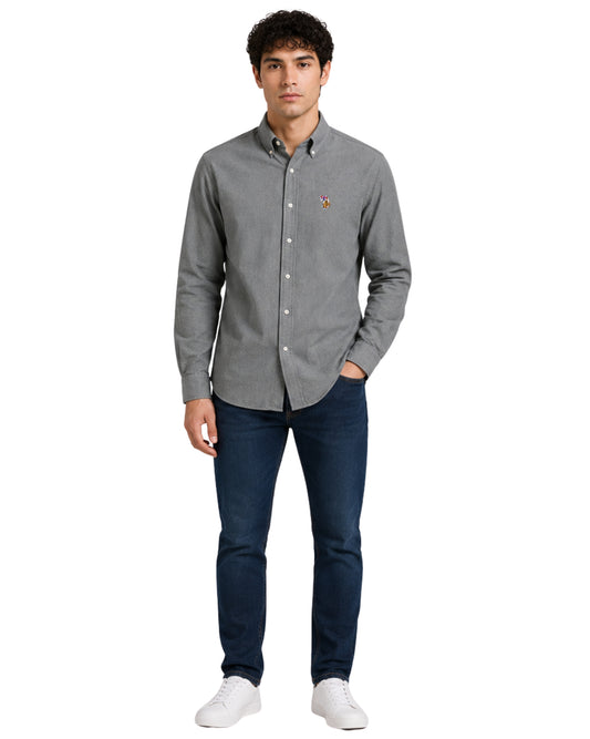 U.S Polo ASSN Men Embroided Chest Logo Shirt