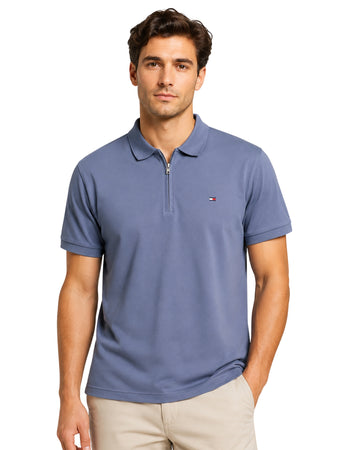 TOMMY HILFIGER Men Soft Polo Neck T-Shirt