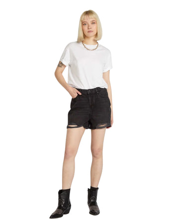 KIABI Women High-waisted Distressed Denim Short